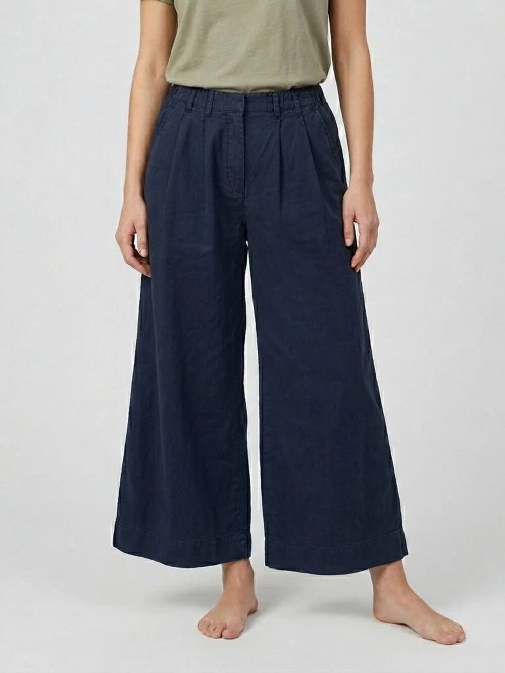 Young Fabulous & Broke Washed Blue Wide Leg High Rise Size Large